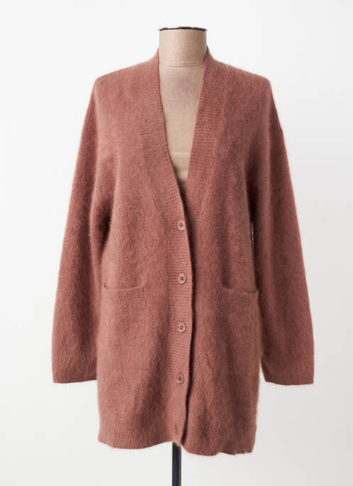 Vestă cu mâneci lungi tricot tricot pufos roz ESTHEME femme