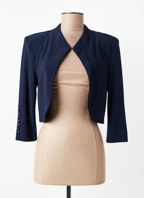 Bolero efect material satinat albastru JOSEPH RIBKOFF femme