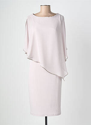 Rochie midi croială fluidă mâneci 3/4 gri JOSEPH RIBKOFF femeie