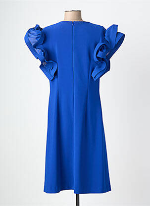 Rochie midi închidere cu fermoar la spate mâneci scurte albastru JOSEPH RIBKOFF femeie