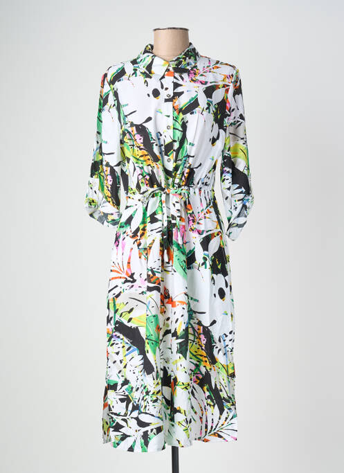 Rochie midi imprimeu floral mâneci 3/4 negru JOSEPH RIBKOFF femme