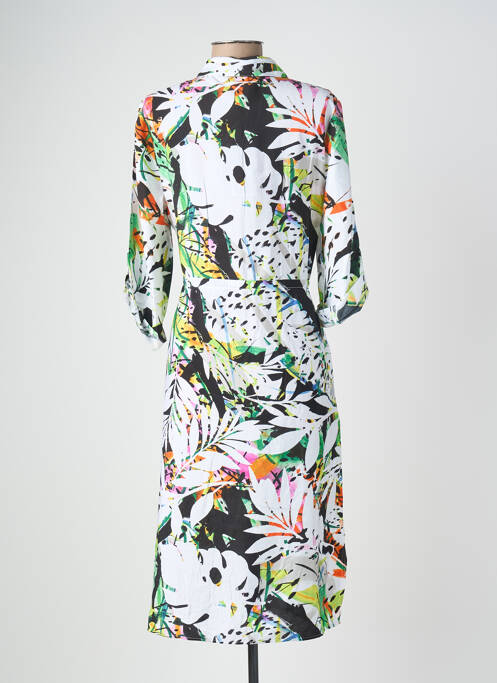 Rochie midi imprimeu floral mâneci 3/4 negru JOSEPH RIBKOFF femme