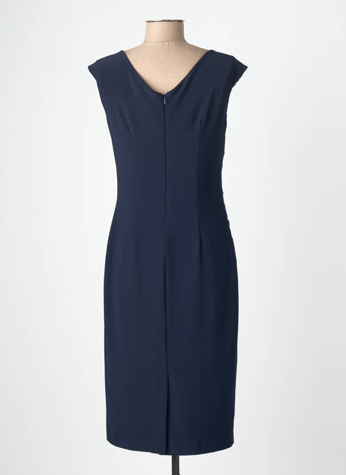 Rochie midi închidere cu fermoar la spate mâneci scurte albastru JOSEPH RIBKOFF femme