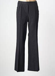 Pantalon evazat talie elastică mărime normală negru GARDEUR femme