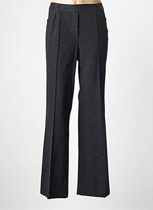 Pantalon evazat talie elastică mărime normală negru GARDEUR femme