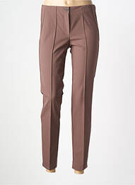 Pantalon 7/8 țesătură poplin mărime normală maro BASLER femeie