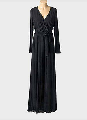 Salopetă-pantalon croială fluidă mâneci lungi negru JOSEPH RIBKOFF femme