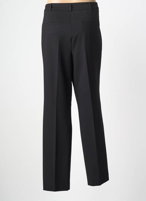 Pantalon drept talie cu cleme mărime normală negru BASLER femme