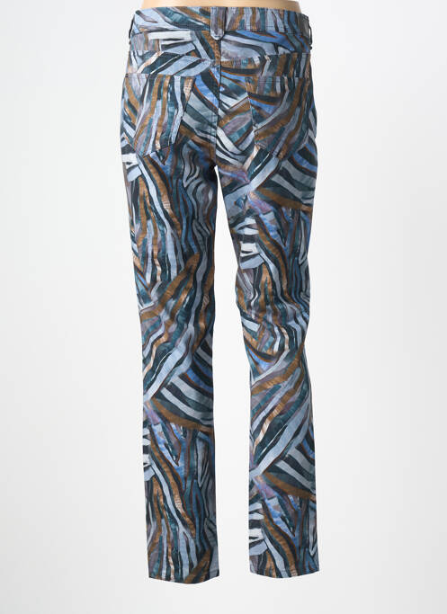 Pantalon slim țesătură poplin mărime normală albastru GARDEUR femme