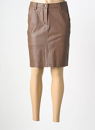 Fustă midi croială dreaptă maro GARDEUR femme