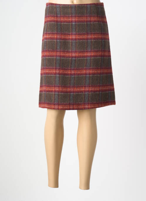 Fustă midi talie cu cleme portocaliu GARDEUR femme