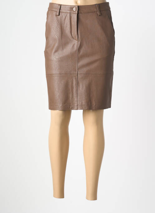 Fustă midi croială dreaptă maro GARDEUR femme