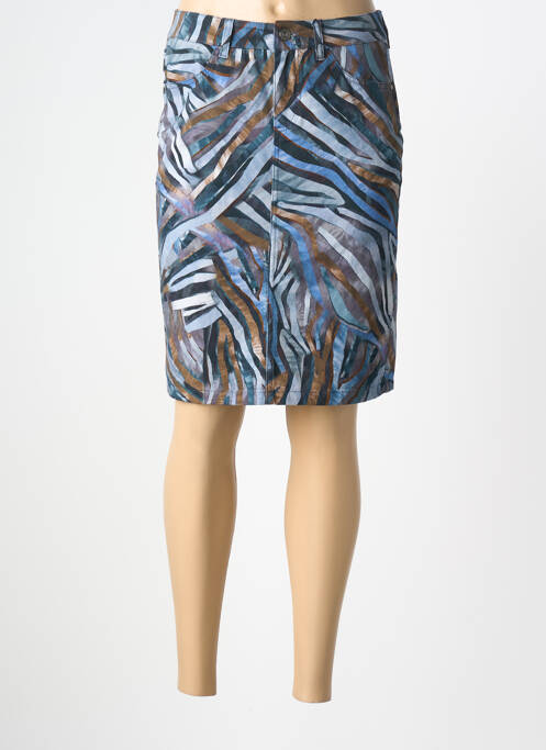 Fustă midi croială dreaptă albastru GARDEUR femme