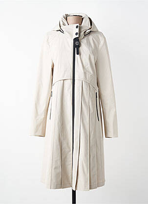 Parka închidere cu fermoar pe față cu glugă bej CREENSTONE femme