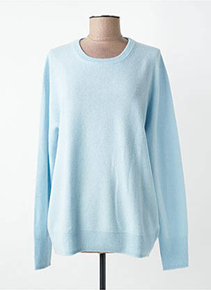 Pulover guler rotund mâneci lungi albastru deschis ESTHEME femme