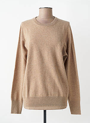 Pulover guler rotund mâneci lungi maro ESTHEME femme