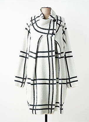 Vestă cu mâneci lungi închidere cu nasturi pe față alb JOSEPH RIBKOFF femme