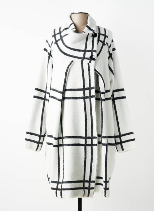 Vestă cu mâneci lungi închidere cu nasturi pe față alb JOSEPH RIBKOFF femme