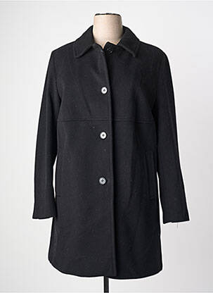 Palton lung croială dreaptă fără glugă negru BASLER femme