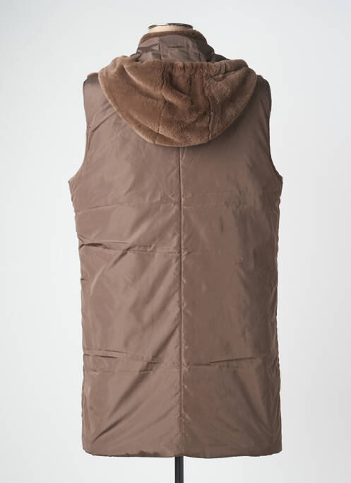 Geacă matlasată buzunare cu glugă maro ANANKE femme