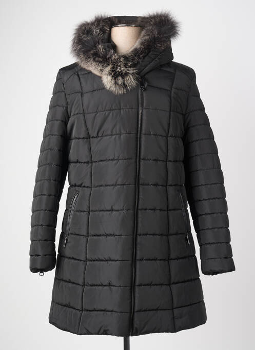 Geacă matlasată buzunare cu glugă negru L'UNIVERS DU LUXE femme