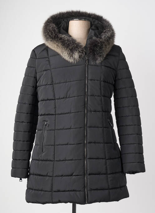 Geacă matlasată buzunare cu glugă negru L'UNIVERS DU LUXE femme