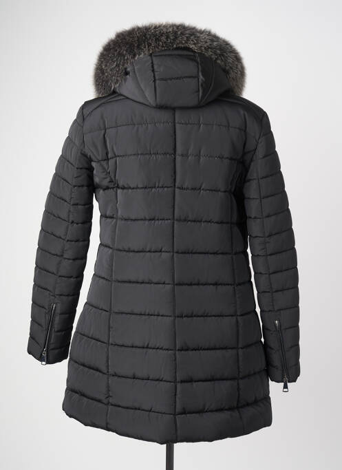 Geacă matlasată buzunare cu glugă negru L'UNIVERS DU LUXE femme