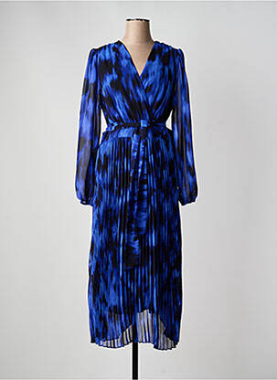 Rochie lungă mâneci lungi mâneci lungi albastru JOSEPH RIBKOFF femme
