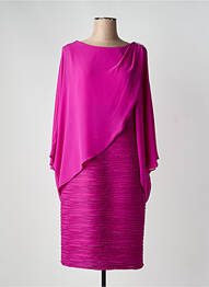 Rochie midi țesătură crep mâneci scurte roz JOSEPH RIBKOFF femeie