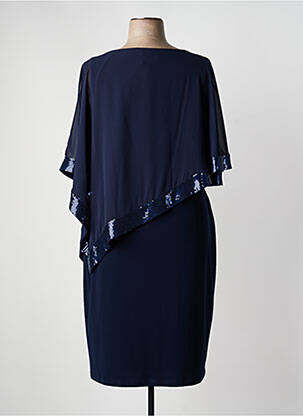 Rochie midi țesătură crep mâneci scurte albastru JOSEPH RIBKOFF femeie