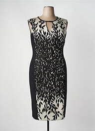 Rochie midi imprimeu fantezie fără mâneci negru JOSEPH RIBKOFF femeie