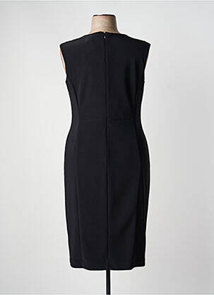 Rochie midi imprimeu fantezie fără mâneci negru JOSEPH RIBKOFF femeie