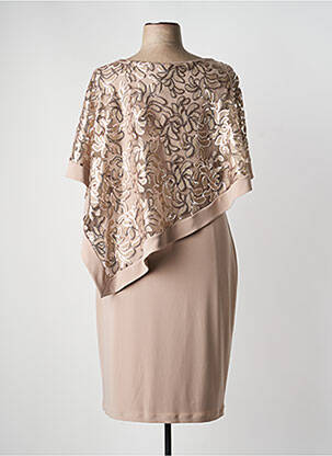 Rochie midi mâneci scurte mâneci scurte bej JOSEPH RIBKOFF femeie