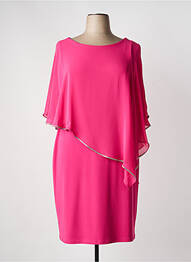 Rochie midi țesătură crep mâneci scurte roz JOSEPH RIBKOFF femeie