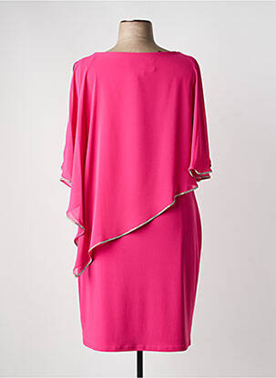 Rochie midi țesătură crep mâneci scurte roz JOSEPH RIBKOFF femeie