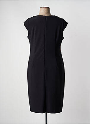 Rochie midi închidere cu fermoar la spate mâneci scurte negru JOSEPH RIBKOFF femeie