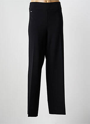 Pantalon larg țesătură poplin mărime normală negru JOSEPH RIBKOFF femme