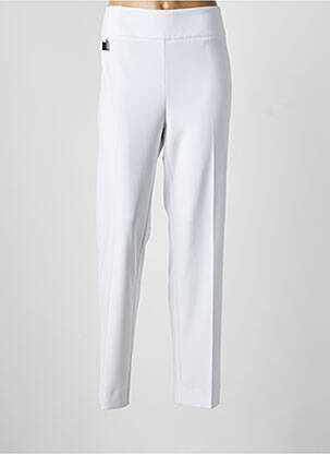 Pantalon larg țesătură poplin mărime normală alb JOSEPH RIBKOFF femeie