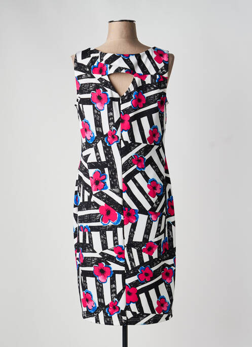 Rochie midi imprimeu fantezie fără mâneci negru JOSEPH RIBKOFF femme