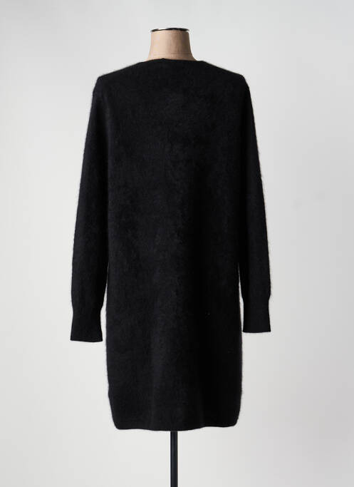 Rochie pulover guler în v mâneci lungi negru ESTHEME femme