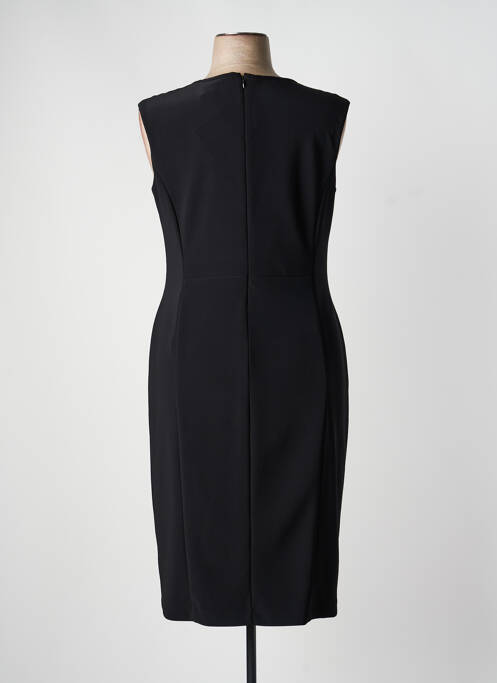 Rochie midi imprimeu fantezie fără mâneci negru JOSEPH RIBKOFF femme