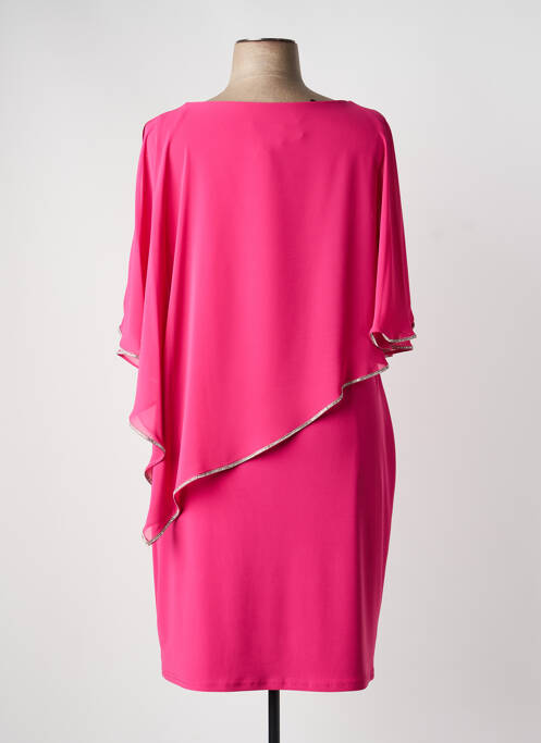 Rochie midi țesătură crep mâneci scurte roz JOSEPH RIBKOFF femme