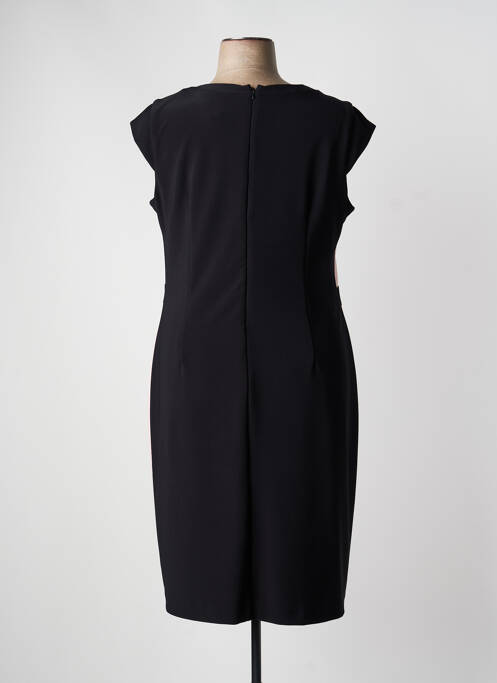 Rochie midi închidere cu fermoar la spate mâneci scurte negru JOSEPH RIBKOFF femme