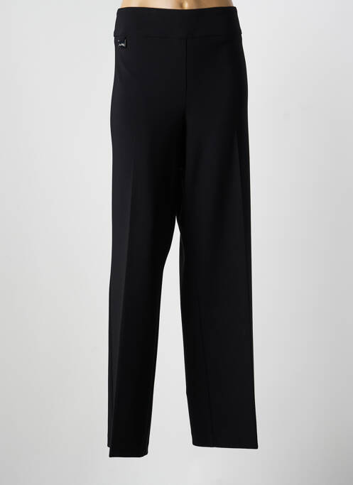 Pantalon larg țesătură poplin mărime normală negru JOSEPH RIBKOFF femme