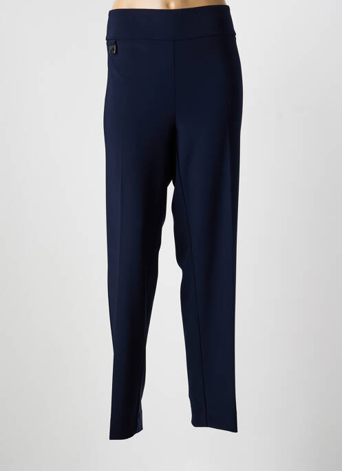 Pantalon larg țesătură poplin mărime normală albastru JOSEPH RIBKOFF femme