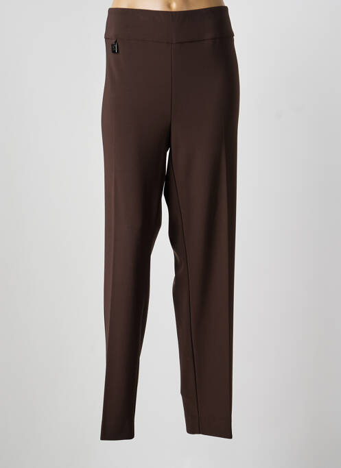 Pantalon larg țesătură poplin mărime normală maro JOSEPH RIBKOFF femme