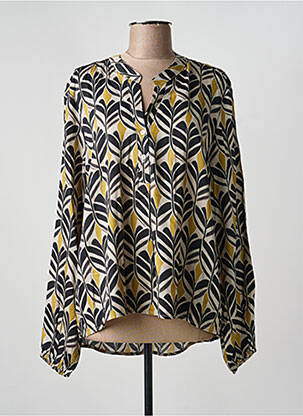 Bluză țesătură poplin mâneci lungi negru STORIATIPIC femme