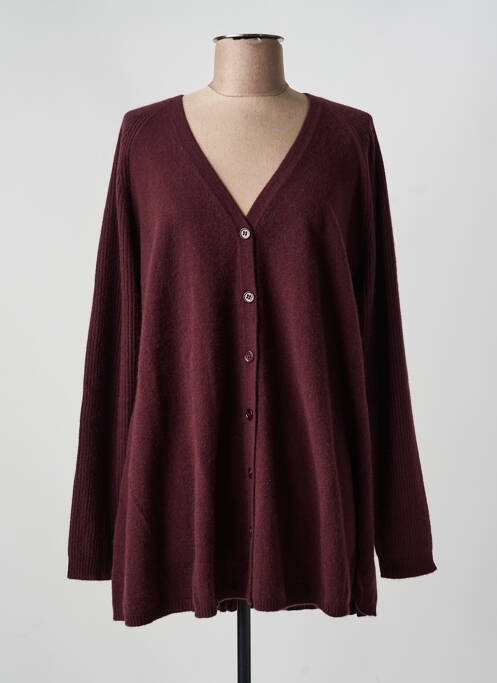 Vestă cu mâneci lungi închidere cu nasturi pe față violet ESTHEME femme