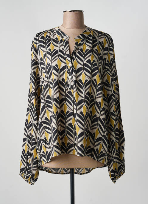 Bluză țesătură poplin mâneci lungi negru STORIATIPIC femme