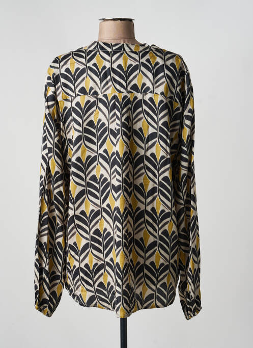 Bluză țesătură poplin mâneci lungi negru STORIATIPIC femme